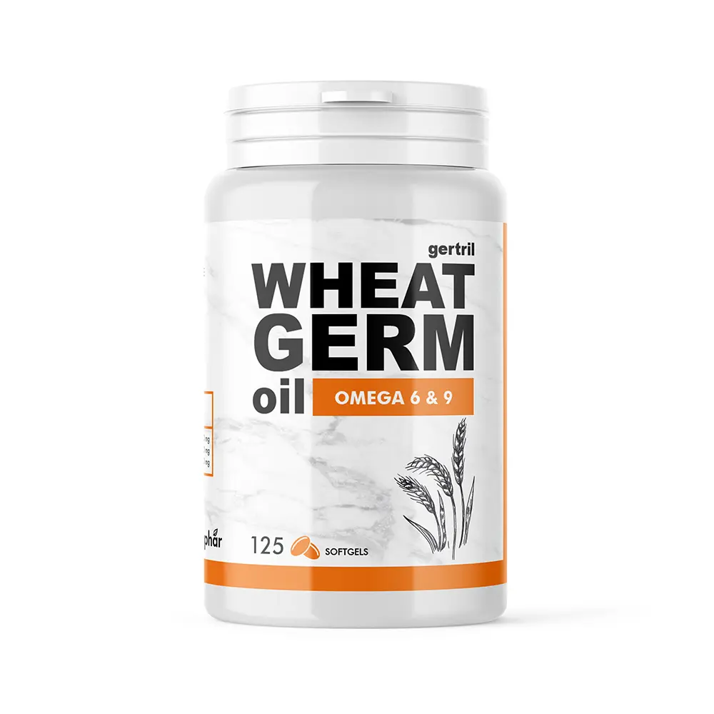 Gertril Wheat Germ oil (Tarwekiemolie) 500 mg - 125 caps.